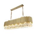 Modern Luxury Crystal Chandelier Gold Brass Crystal Chandelier Lighting